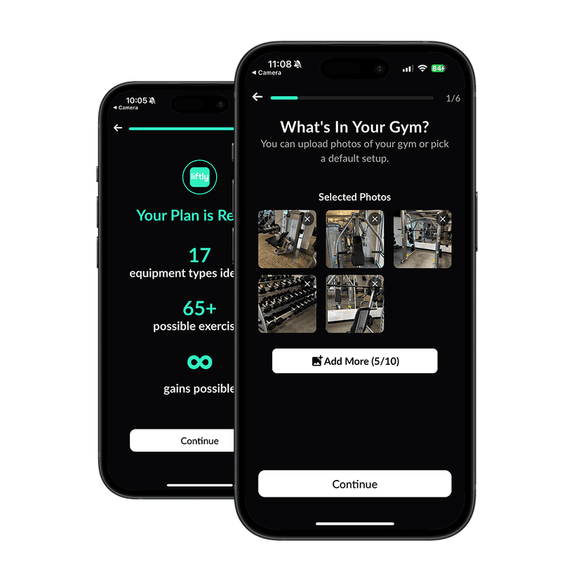 Liftly app interface